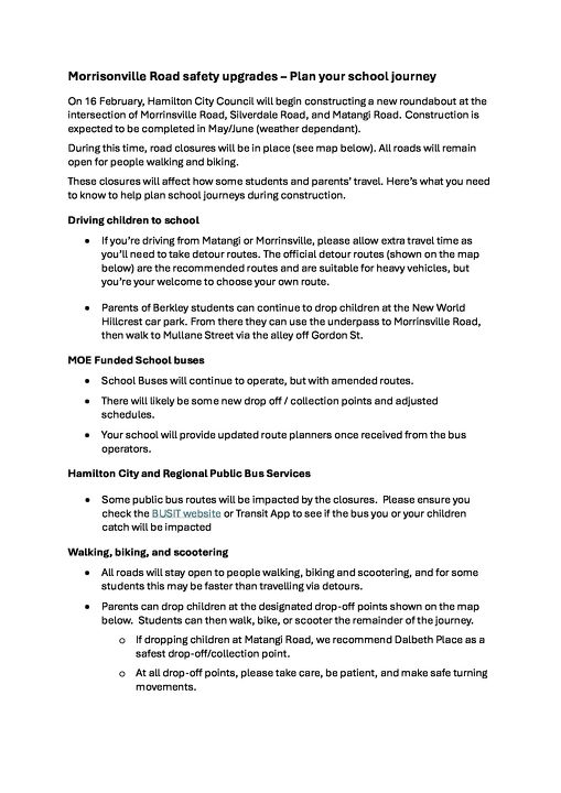 Morrinsville Road School Comms Construction Starting